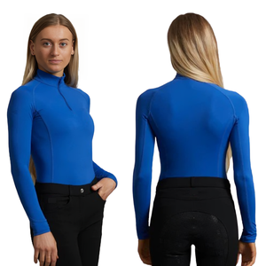 À la mode équestre dames hauts d'équitation respirant séchage rapide chemises techniques couche de base chemises en acier performance d'équitation - Product Image 4