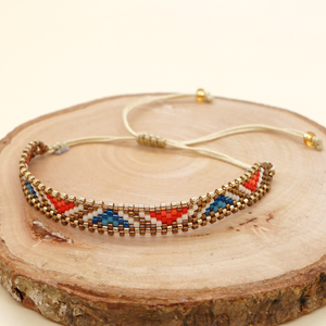 Go2boho Tùy Chỉnh Đính Cườm Vòng Đeo Tay Mạ Vàng Có Thể Điều Chỉnh Handmade Đồ Trang Sức Thời Trang Mô Hình Đầy Màu Sắc Tình Bạn Vòng Đeo Tay Nhà Cung Cấp - Product Image 1