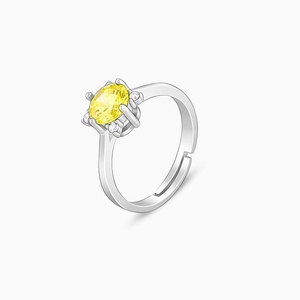 Anillo de flor de ámbar de plata fina, juego de bisel de piedras preciosas chapadas en oro amarillo, joyería fina de boda con patrón de número único - Product Image 6