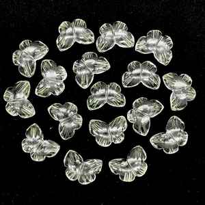 Cuentas de Piedras Preciosas Sueltas de Cuarzo Cristal Talladas a Mano en Forma de Mariposa de 13 mm para Joyería - Product Image 5