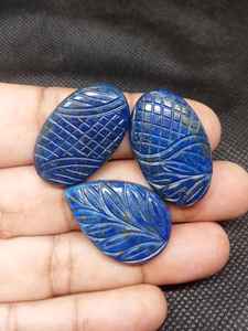 Handcrafted Natural <b>Lapis</b> <b>Lazuli</b> Cabochon Loose Gemstone for Jewelry Making - Product Image 4