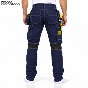 Pantalones de Carpintero Personalizados con Bolsillos para Herramientas y Tela de Lona de Algodón para Contratistas de la Construcción - Product Image 3