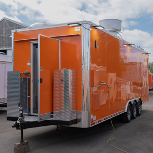 Prêt à expédier une nouvelle remorque alimentaire mobile Chariot alimentaire mobile de rue Camion alimentaire mobile en acier à vendre pour les collations Hotdogs BBQ Bonbons Chips - Product Image 1