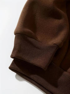 Sweat à capuche en polaire lourde en coton pour hommes, sweat à capuche en molleton personnalisé surdimensionné, pull-over à prix abordable, sweat à capuche et sweat-shirts - Product Image 2