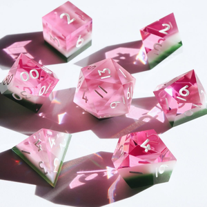 Dés en résine de qualité supérieure, faits à la main, à bords tranchants |   Ensemble de dés polyédriques pour le jeu de rôle Donjons et Dragons - Product Image 6