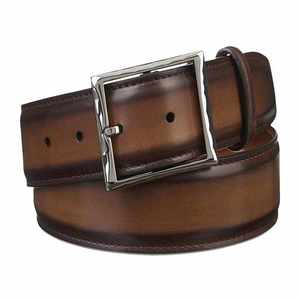 เข็มขัดหนังแท้สำหรับผู้ชาย,เข็มขัดหนังแท้ชุดสูทธุรกิจเข็มขัดหนังปรับได้ - Product Image 5