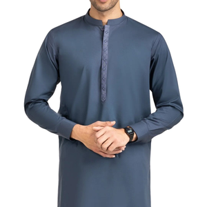 Factory-Made Summer Wear <b>Men</b> <b>Shalwar</b> <b>Kameez</b> Suit Casual Cotton Quick Dry Wrinkle Free High Quality Cheap Price - Product Image 3