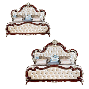 Mobilier Lit King Size Ensembles pour chambre à coucher couple Ensemble de chambre à coucher Luxe Moderne Ensemble de lit Meubles d'Indonésie Style européen Italie - Product Image 4