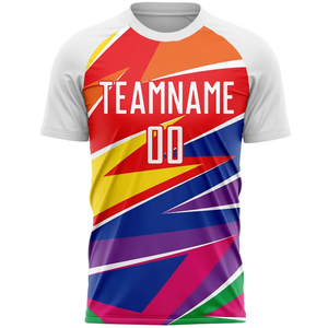 Camiseta de fútbol ajustada para hombre, material suave, transpirable y de secado rápido, ideal para entrenar, practicar deportes diarios, usar camiseta de fútbol - Product Image 4