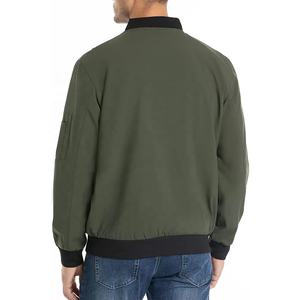 2025 Venta caliente de los hombres de invierno ligero prendas de vestir exteriores de cuello alto Casual moda chaqueta de bombardero para hombres hechos en la industria de Isha - Product Image 2