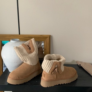 Bottes courtes pour femmes, nouvelle collection, très vendues, douces, chaudes, antidérapantes, en coton, chaussures en laine, chaussures décontractées à la mode - Product Image 2