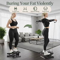 Mini stepper portable en acier à prix d'usine avec bandes de résistance pour exercices