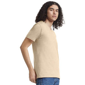 Camiseta Ligera Gris para Mujer, Manga Corta, Cuello en V, Lisa, Casual, Holgada - Product Image 5