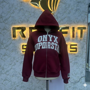 Sweat à capuche personnalisé de style unique 2025, meilleur sweat à capuche à fermeture éclair, effet délavé, fermeture éclair ornée de strass, lavage à l'acide, sweat à capuche en molleton pour homme, streetwear - Product Image 1