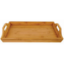 Bandeja DE SERVICIO DE MADERA hecha a mano pulida de lujo de nuevo diseño moderno para uso doméstico y hotelero a precio mayorista de fabricante indio - Product Image 4