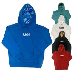 เสื้อฮู้ดดี้ผู้หญิงคุณภาพสูง พิมพ์ลายโลโก้ตามสั่ง ทรงโอเวอร์ไซส์ ผ้าฝรั่งเศสเทอร์รี่คอตตอน บุผ้าไหม ไซส์พลัส ซับในผ้าซาติน - Product Image 1