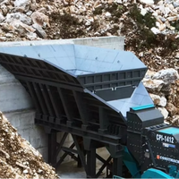 Bunker d'alimentation vibrant Constmach |   Installation de concassage de basalte durable à moteur électrique, alimentateur minier, capacité 80-100t/h, simple