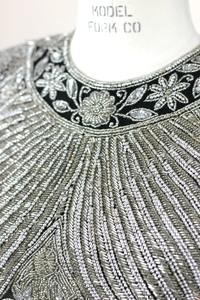 Robe de soirée longue en A, brodée, de luxe, faite à la main, pour femmes, décontractée, pour bal, formelle, cocktail, grande taille, perles, dîner - Product Image 3