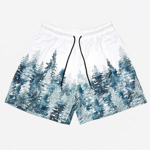 Short d'été en maille à séchage rapide pour hommes, sublimé et personnalisé, style High Street, avec logo, nouveauté, toile en maille respirante - Product Image 1