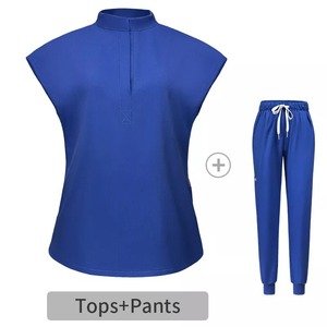 Mode hôpital uniformes infirmière beauté Salon dentaire travail vêtements gommage uniforme médical gommages ensembles pour hommes femmes à manches courtes - Product Image 6