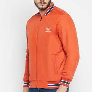 Blouson aviateur d'hiver léger, élégant et respirant Logo avant de qualité supérieure 100% Polyester pour hommes - Product Image 2