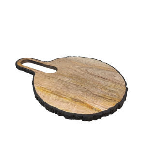 เขียงไม้อะคาเซียทรงสี่เหลี่ยมมีที่จับแผ่นชีวสีธรรมชาติสำหรับอุปกรณ์ครัว - Product Image 5