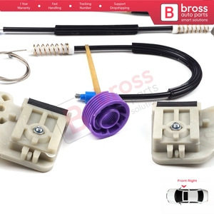 ชุดซ่อมมอเตอร์กระจกไฟฟ้า BWR506 สำหรับประตูหน้าขวา รถโปโล MK4 6Q 9A 9N 9N3 ปี 2001-2009 รุ่น HB 5 ประตู และ 9A4 ปี 2002-2018 รุ่น 4 ประตู - Product Image 6