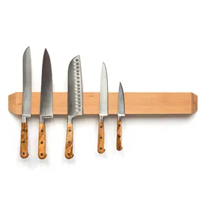 Modern design Wood knife holder Eco Friendly Superior Quality Acacia Wood Knives Stand Wholesale supplier