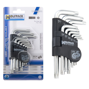 Set di Chiavi Torx a L 9 Pezzi Inviolabili - Product Image 1
