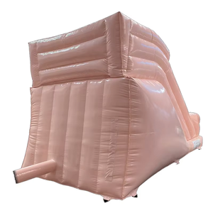 สไลเดอร์น้ำเป่าลมพีวีซีเชิงพาณิชย์พร้อมสระน้ำเล่นน้ำธีมสีชมพู - Product Image 4