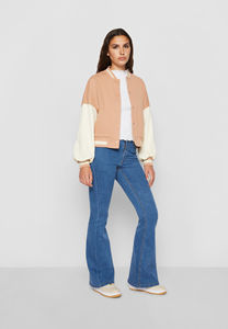 Veste universitaire rétro unisexe, col rond, ourlet côtelé, doublure chaude, personnalisation du nom, du numéro, vêtements d'équipe, broderie personnalisée - Product Image 5