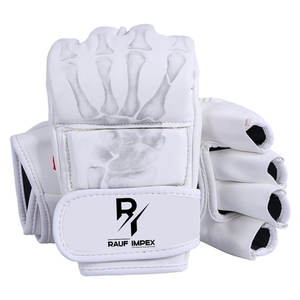 Guantes de MMA Profesionales de Cuero, Guantes de Boxeo, Equipo de Entrenamiento de Combate, Equipo de Gimnasio, Guantes de MMA - Product Image 1