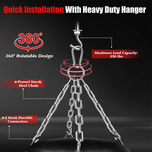Saco de Boxeo Colgante para Adultos de 4 pies, de PVC y Cuero PU, Resistente, Ecológico, Ligero y Transpirable - Product Image 5