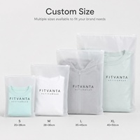 Sac en polyéthylène givré personnalisé avec fermeture éclair, étanche à l'humidité et imperméable, idéal pour l'emballage - Offre Spéciale