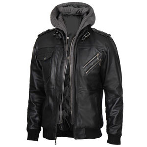 Chaquetas de Cuero para Hombre, Cálidas para Invierno, Precio al por Mayor, Nuevo Modelo, Color Personalizado, Estilo Urbano - Product Image 4