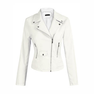Veste en cuir conçue sur mesure pour femmes pour l'hiver Style de rue coupe régulière avec col montant respirant toile quantité minimale de commande bas - Product Image 1