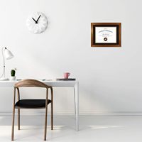 Elegante Marco de diploma A4 de 8,5x11 en blanco, negro, Burdeos con doble impresión UV mate, metal de hierro, para certificados de graduación