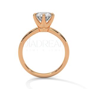 Bague en argent sterling 925 avec diamant solitaire pour femme en diamant de taille ovale cultivé avec clarté VVS dans un nouveau style à la mode - Product Image 6