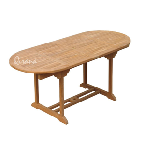 Mesa de jardín de 240 CM de diseño contemporáneo moderno, muebles de comedor para exteriores, lo mejor para actividades en interiores y exteriores con forma ovalada - Product Image 4