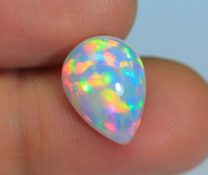 Amazing Ethiopian Opal Cabochon <b>Stone</b> Loose Precious Pear Shape Welo Galaxy <b>Fire</b> Ethiopian Opal Gemstone For Making Jewelry - Product Image 5