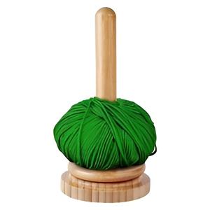 Porte-boule de fil en bois élégant outils de tricot de filature outils de crochet pour débutants cadeaux durables distributeur de fil de laine - Product Image 2