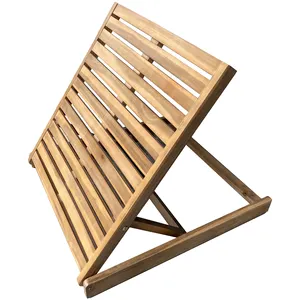 Sunbed With Backrest Terrace Outdoor Furniture New Trend Factory Price Home Garden Wood Outdoor Furniture Acacia Vietnam