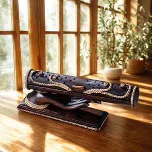 Classic Design Eco Friendly Durable <b>Wooden</b> Religious Indian Incense <b>Burner</b> with Ash Catcher <b>for</b> Home Zen Decoration - Product Image 4