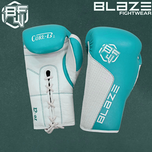 MMA Muay Thai Kickboxing Punching & Fighting Practice Training Tool-Guantes de boxeo con cordones de cuero al aire libre de secado rápido - Product Image 3