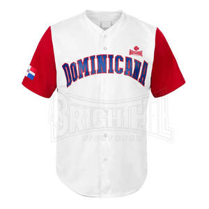 เสื้อเบสบอลเปล่าแบบกำหนดเอง ระบายอากาศได้ดี ไซส์ใหญ่พิเศษ โพลีเอสเตอร์ 100% ชุดยูนิฟอร์มออกแบบเองได้ - Product Image 2