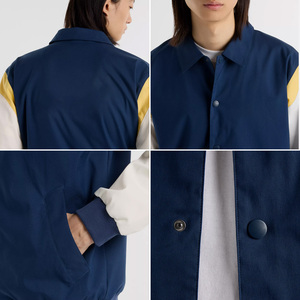 Veste universitaire durable avec logo personnalisé, impression, broderie, style collège, fournisseur direct usine OEM, fourniture du fabricant - Product Image 4