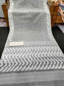 Exclusivo Deshi Dhakai Jamdani Sharee Trending para mujeres JAMDANI FABRIC Blue RED GREEN Golden Sky Blue de Bangladesh - Product Image 2