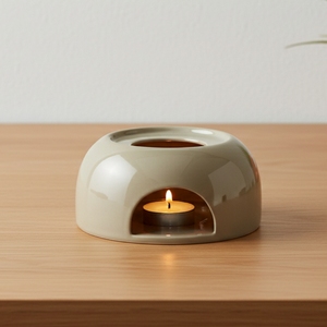 Support de bougie chauffe-plat en grès de qualité supérieure 3459270L : Céramique résistante à la chaleur pour un usage quotidien - Product Image 2