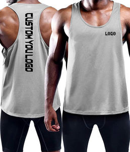 Débardeurs de gym pour hommes à prix réduit Débardeurs personnalisés pour hommes de taille américaine Débardeurs extensibles pour hommes Débardeurs pour hommes côtelés avec logo personnalisé - Product Image 1