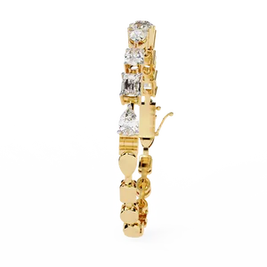 Fabulous 18K <b>Gold</b> Lab Grown Diamond Bracelet & <b>Bangle</b> - Product Image 3